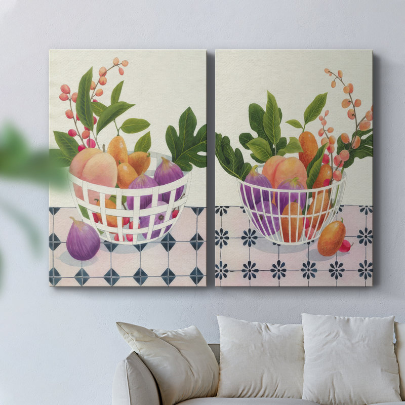 Toile tendue Bright Fruit I-Premium Gallery - prête à être accrochée, H 18 po x l 24 po