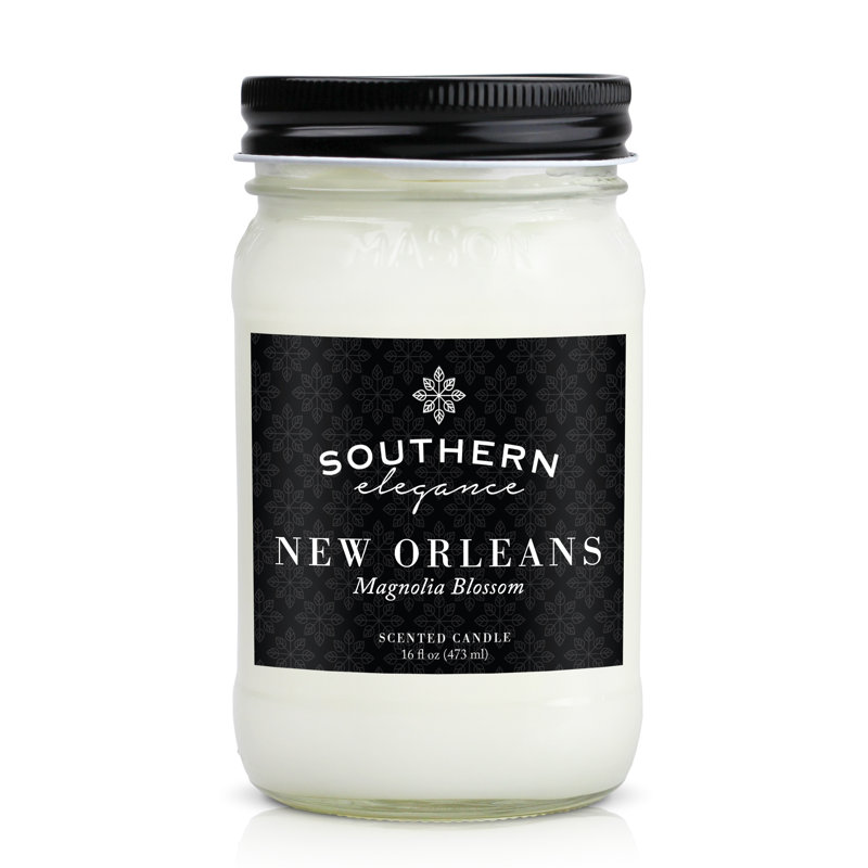 Bougie pour pot de fleurs parfumée en fleur magnolia new orléans