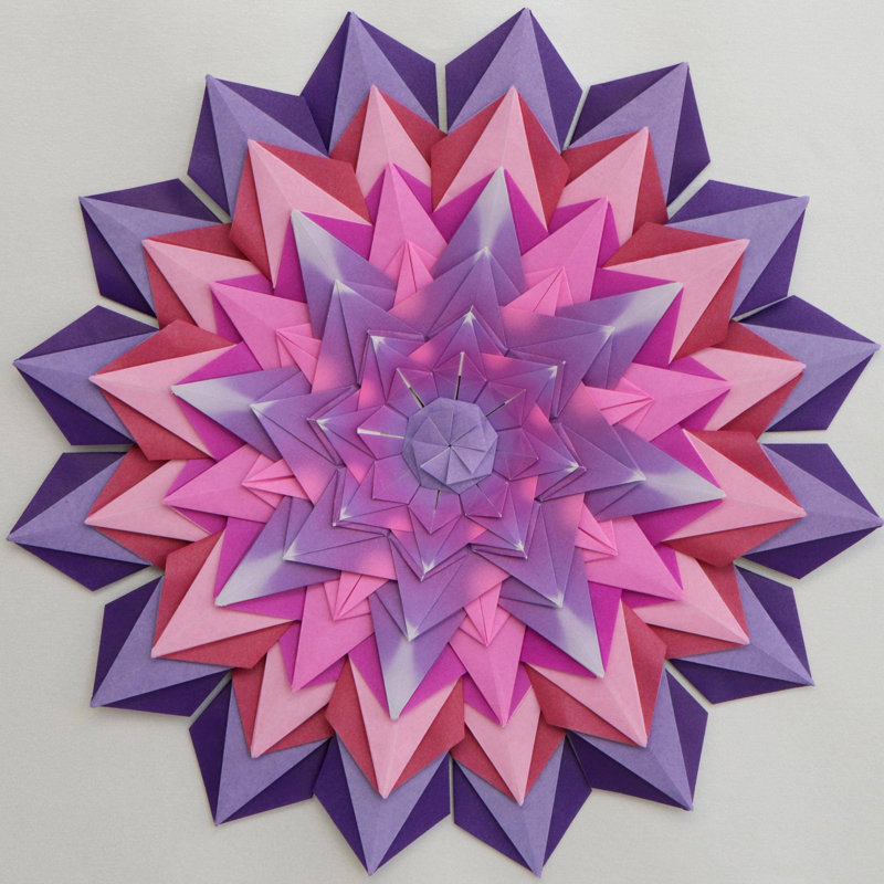 Décoration murale passionné mandala, Rose