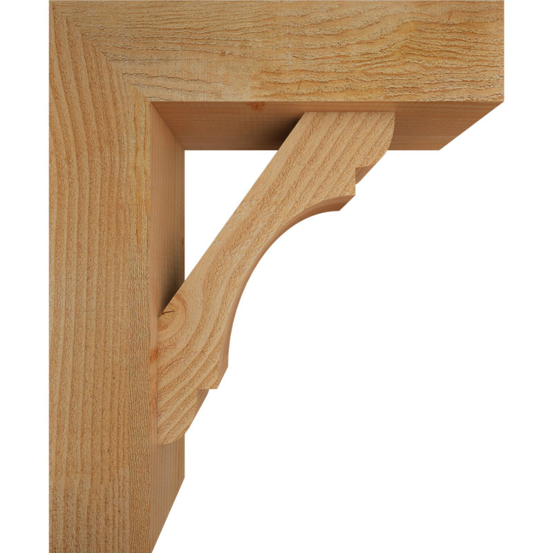 Olympic Block Offset Brace Bracket, 22 x 18, 6"W Douglas Fir (Rough Sawn)