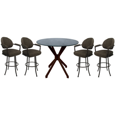 Ensemble repas 4 personnes à hauteur de comptoir Pommills