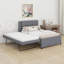 Lit plateforme double avec lit gigogne escamotable double-125482176