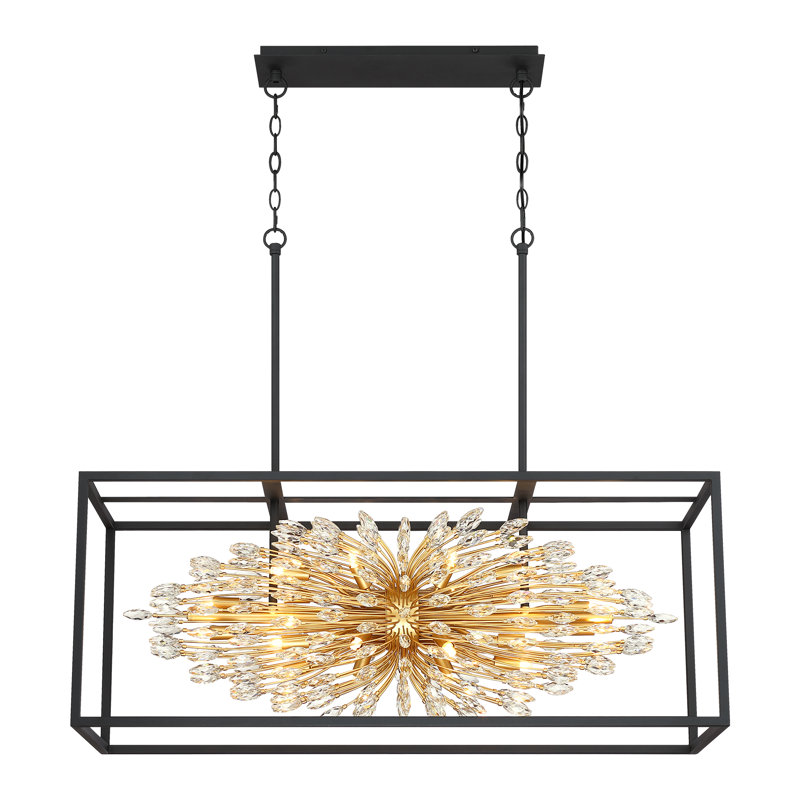 Lustre en cristal 38,5 "16 lumières