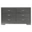 Commode 6 tiroirs en bois Anjelyna