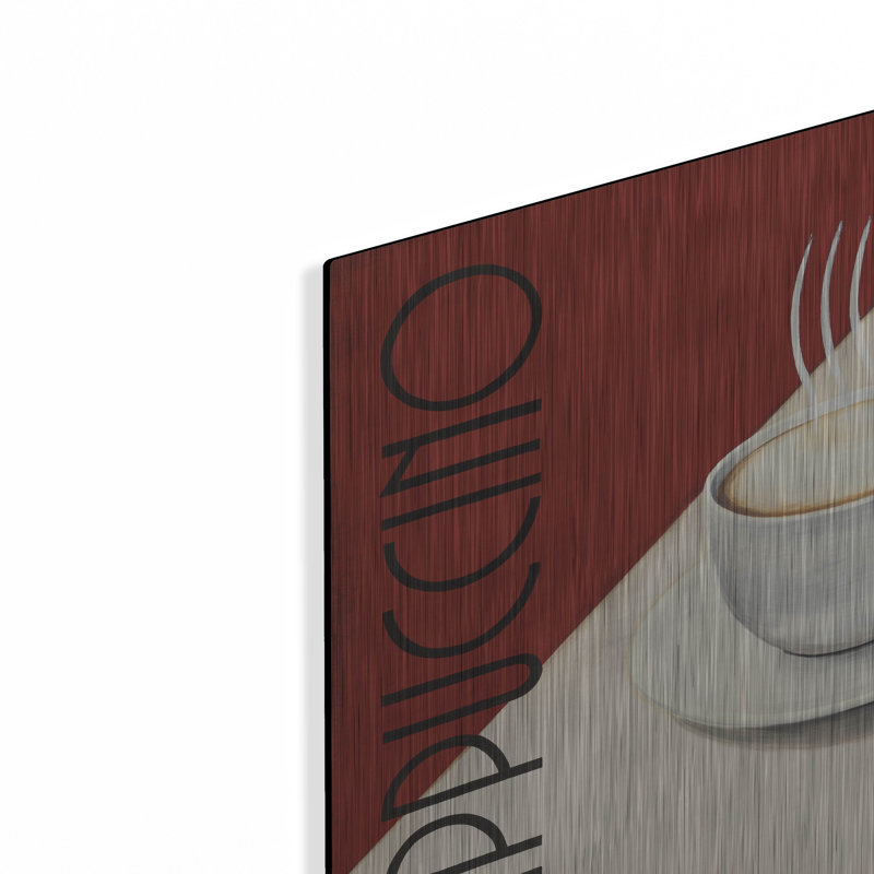 Art mural en métal «Cafe Moderne 2» par Marco Fabiano, Red Barrel Studio®, H 12 po x l 12 po