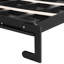 Modern Queen Bed With Print, Led Lighting & Charging, Black Queen-size Pattern, Lights Built-in ,