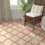 Tapis d'intérieur / extérieur à motif géométrique 100 pièces Ferrill Linden-27433808
