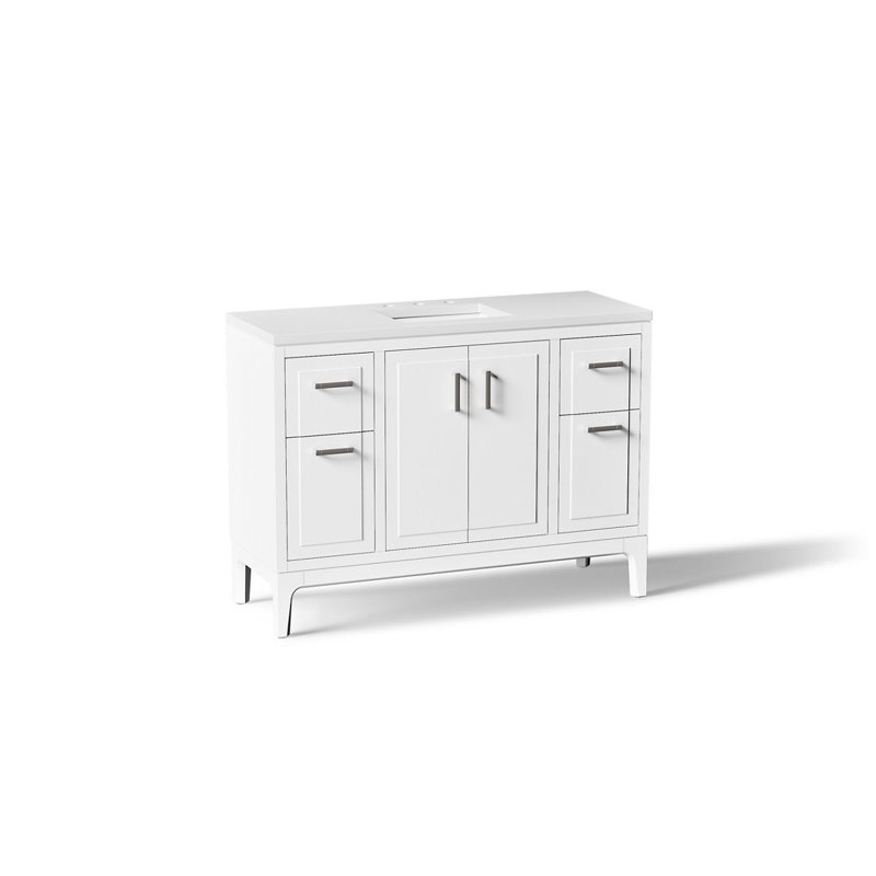 Seer 48.13" Single Bathroom Vanity Set, White