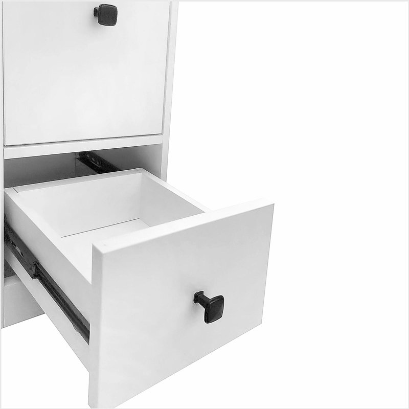 Armoire à chaussures polyvalente avec 3 tiroirs rabattables et range-chaussures autoportant