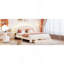 Lit plateforme tapissier avec tiroir Teddy