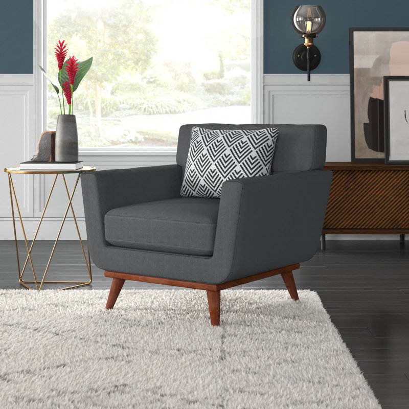 Arwilda Upholstered Armchair, Slate Gray