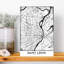 Saint Louis City Map Abstract Contemporary Architecture City Wall Art Print 1 Piece Wrapped Canvas Wall Art-2126860160