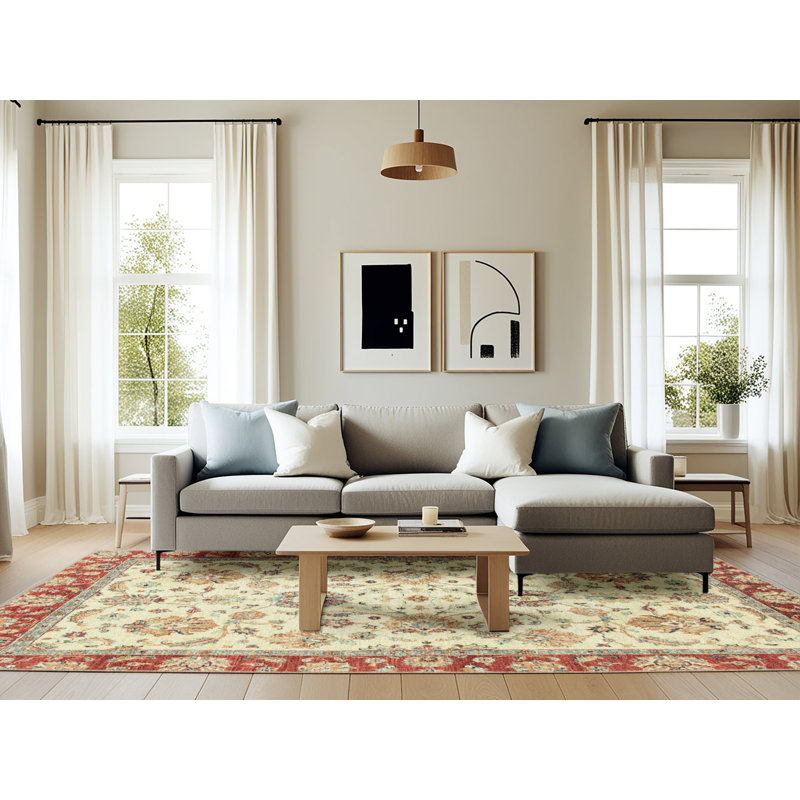 Abstract Indoor Rug, Rectangle 6' x 9'