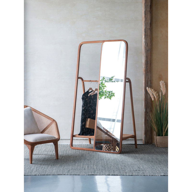 38 X23 X71.5" Clothes Hanger With Mirror,Large