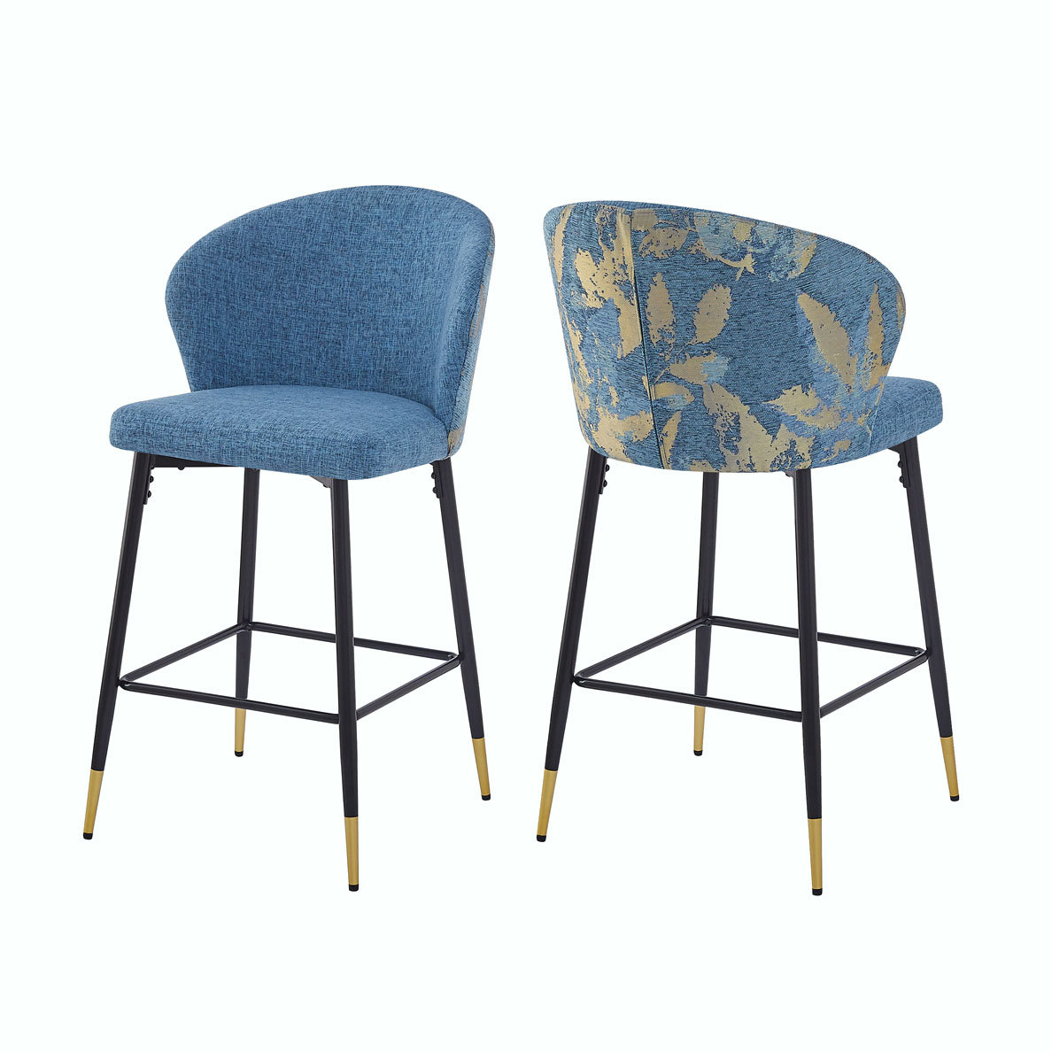 Everly Quinn Counter Height Bar Stools Set of 2 | Wayfair