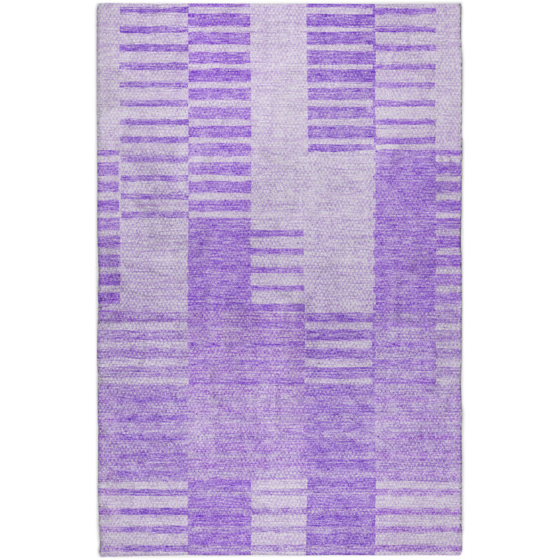 Tapis à poil long de qualité supérieure lavable à la machine Dream ADS686, Lavande, 8 pi x 10 pi