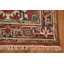 Tapis indien orange en laine 3x5