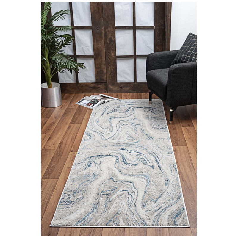 Elegance Abstract Area Rug, Runner 2'7" x 7'3"