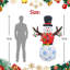 Décoration gonflable à main bonhomme de neige