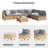 Corrinn 7 Piece Sectional Seating Group with Cushions-855369335