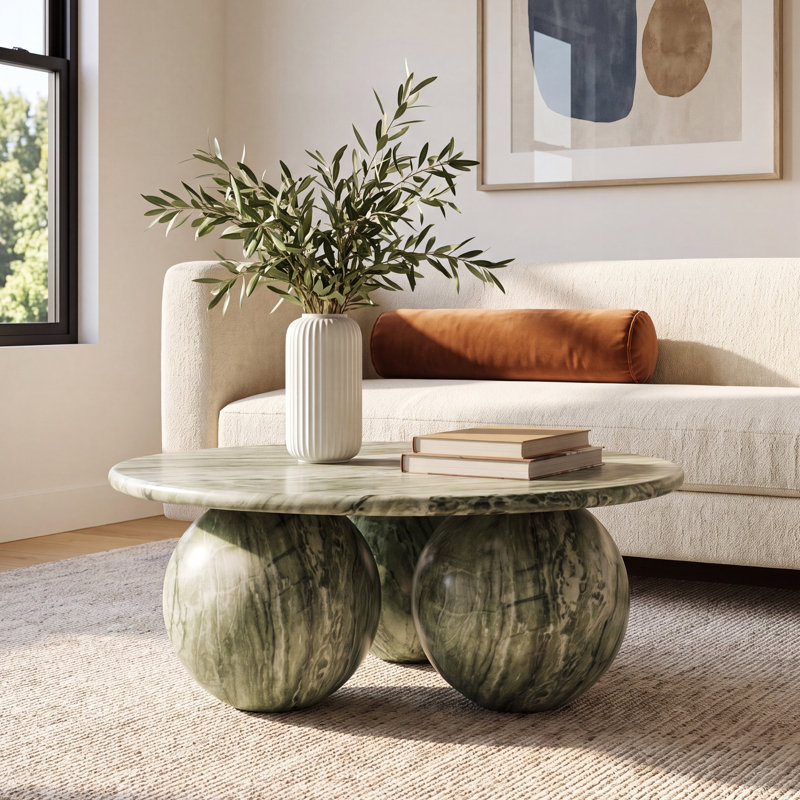 Eisele Concrete Green Coffee Table