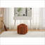Repose-pieds moderne avec nœuds pour le salon, la chambre à coucher et le canapé | Orange | Chenille-1563852221