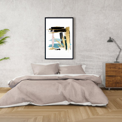Pastel Stroke Print On Canvas