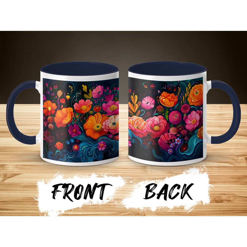 Ceramic Coffee Mug, Navy