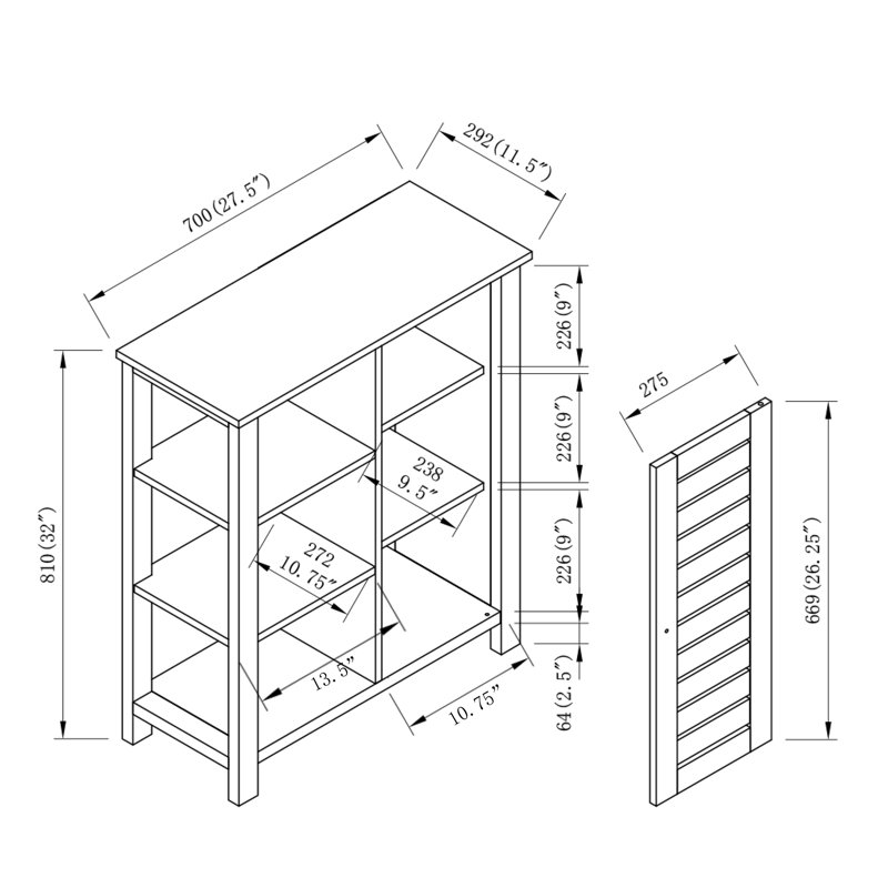 Armoire de rangement pour chaussures Burnsie