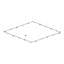 Suspenders® 1-Tier Path Square - 12' x 12' - Precise & Power Precise Smooth Cylinder Luminaires-864672348