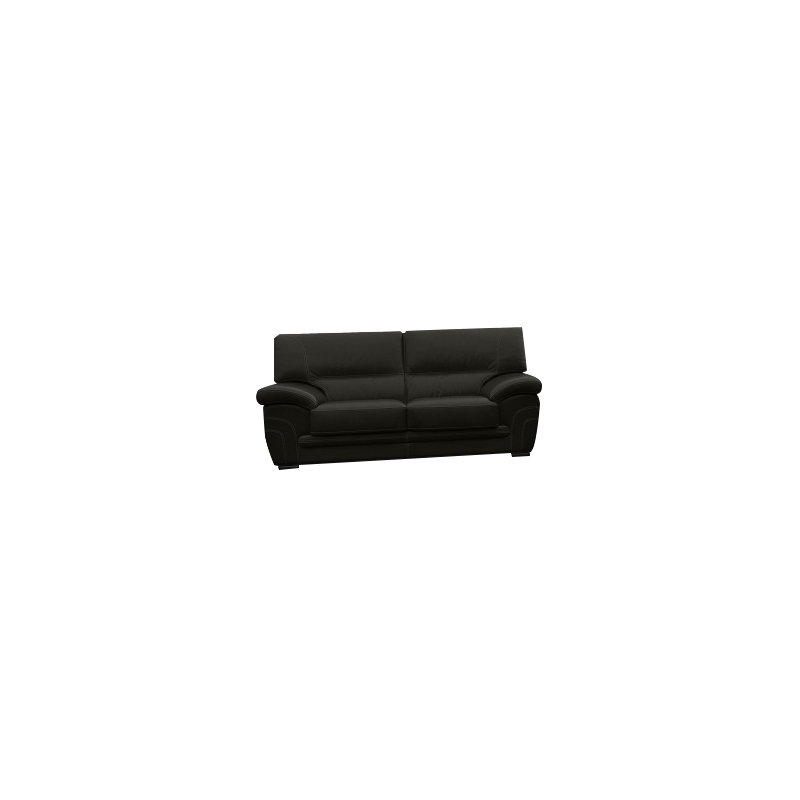 Tipton Faux Leather Sofa, Black