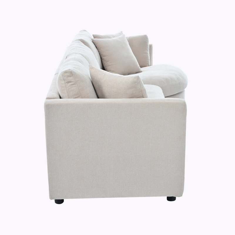 Canapé Cydnei, Polyester beige