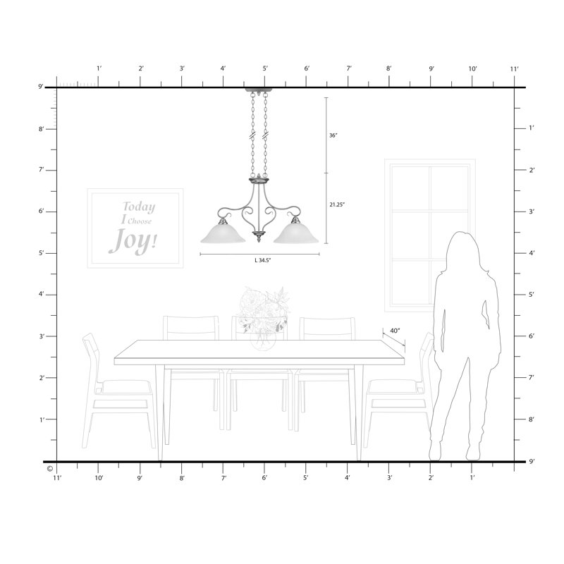 Aquala 2 - Light Kitchen Island Pendant, Brushed Nickel