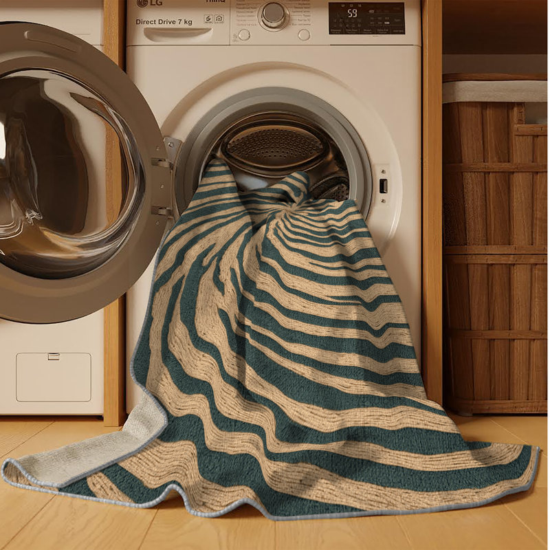 Machine Washable Nature Gray Area Rug