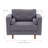Auxence 42" Wide Tufted Armchair-1059497471