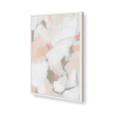 Hushed Pink Abstract II Print in a  Frame