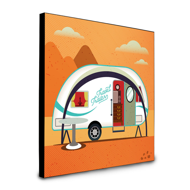 Panneau mural d’art de grande aventure new camper Contenta