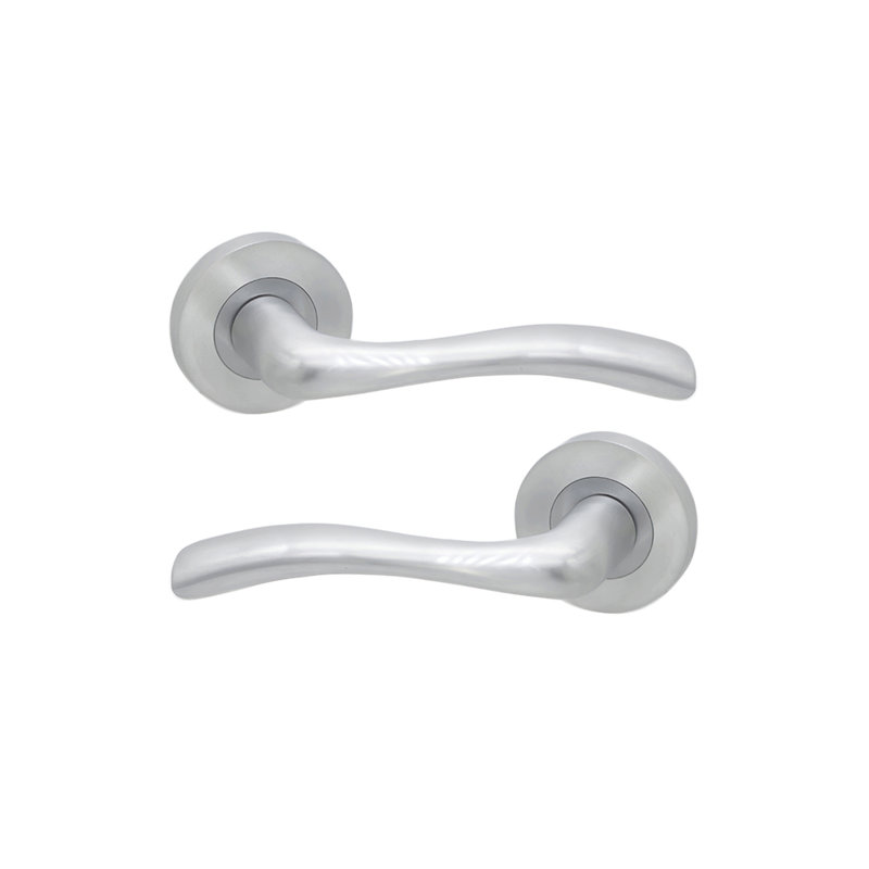 Zofie Lever Door Handle, Satin Chrome