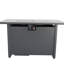 Table de foyer d'extérieur en acier de 25 po H x 42 po avec couvercle (noir)