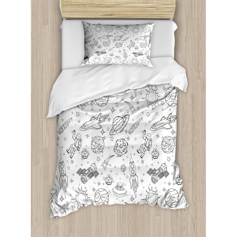 Ensemble de housse de couette en microfibre 