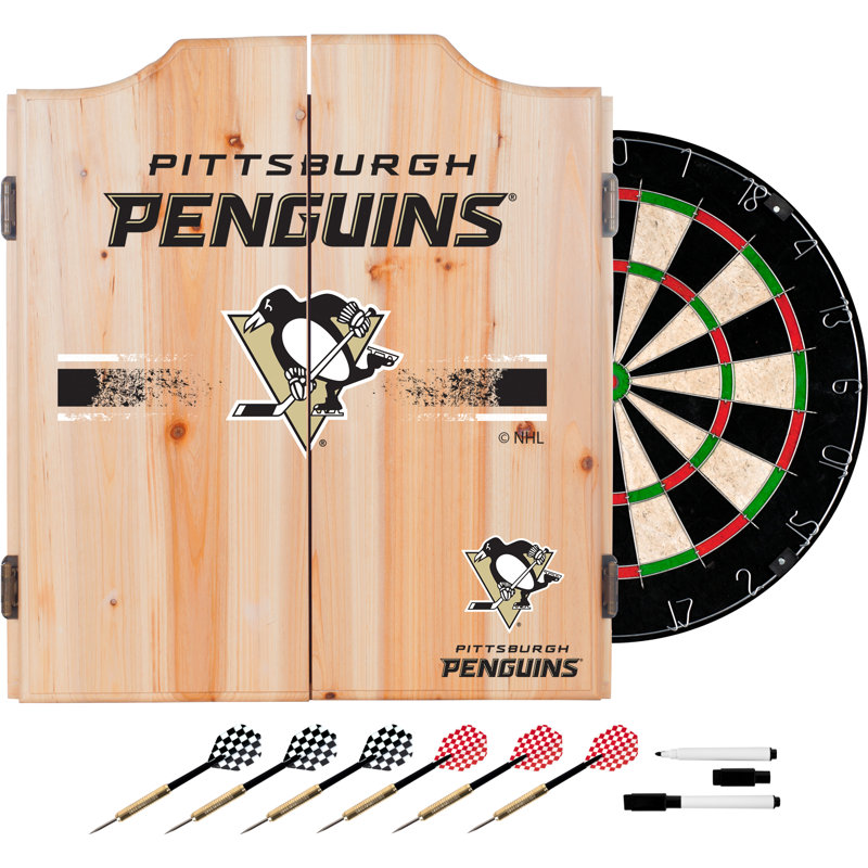 Ensemble de jeu de fléchettes NHL Logo, Pittsburgh Penguins