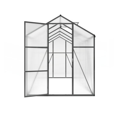 Durable Polycarbonate Greenhouse With Aluminum Frame, Raised Base, And Anchor For Year-Round Planting
