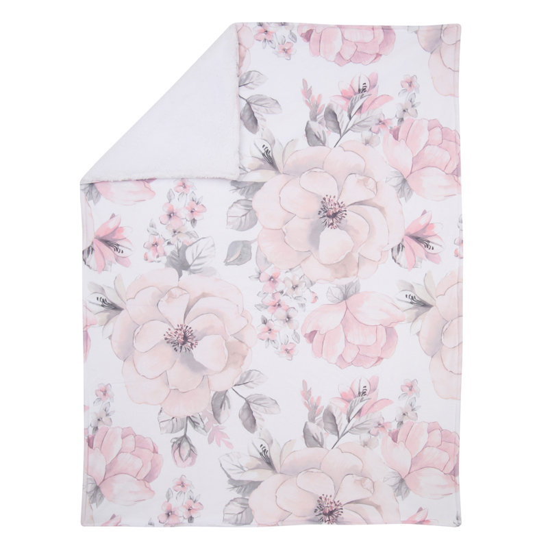 COUVERTURE BOTANIQUE POUR BÉBÉ Minky Sherpa