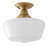 Horst 1 - Light 11.81'' Glass Shade Semi-Flush Mount Light Fixture