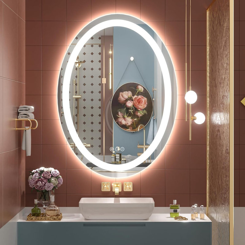 Miroir de salle de bain mural Molly, 32 po x 24 po