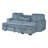 Poland Charcoal Reversible Sectional With Pull-Out Bed-1466919142