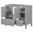 35.04'' Single Bathroom Vanity Base Only-93910279