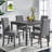 Dochas Dining Table Sets Included One Rectangular Table And 4 Chairs-105705824-105705826-105705831