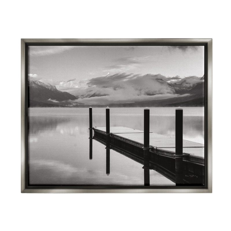 Conception d'art sur toile Stupell Industries Lakeside Mountain Dock par Alan Majchrowicz, H 17 po x l 21 po x P 1,7 po