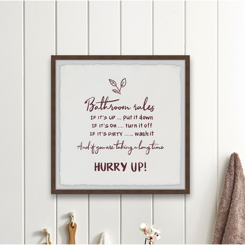 Long Time Rules 1 Piece Single Picture Frame Wall Art, 61cm H x 61cm W x 3.81cm D
